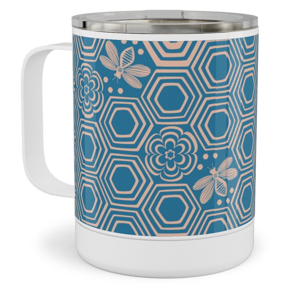 Honeyrose Stainless Steel Mug, 10oz, Blue, True Blue