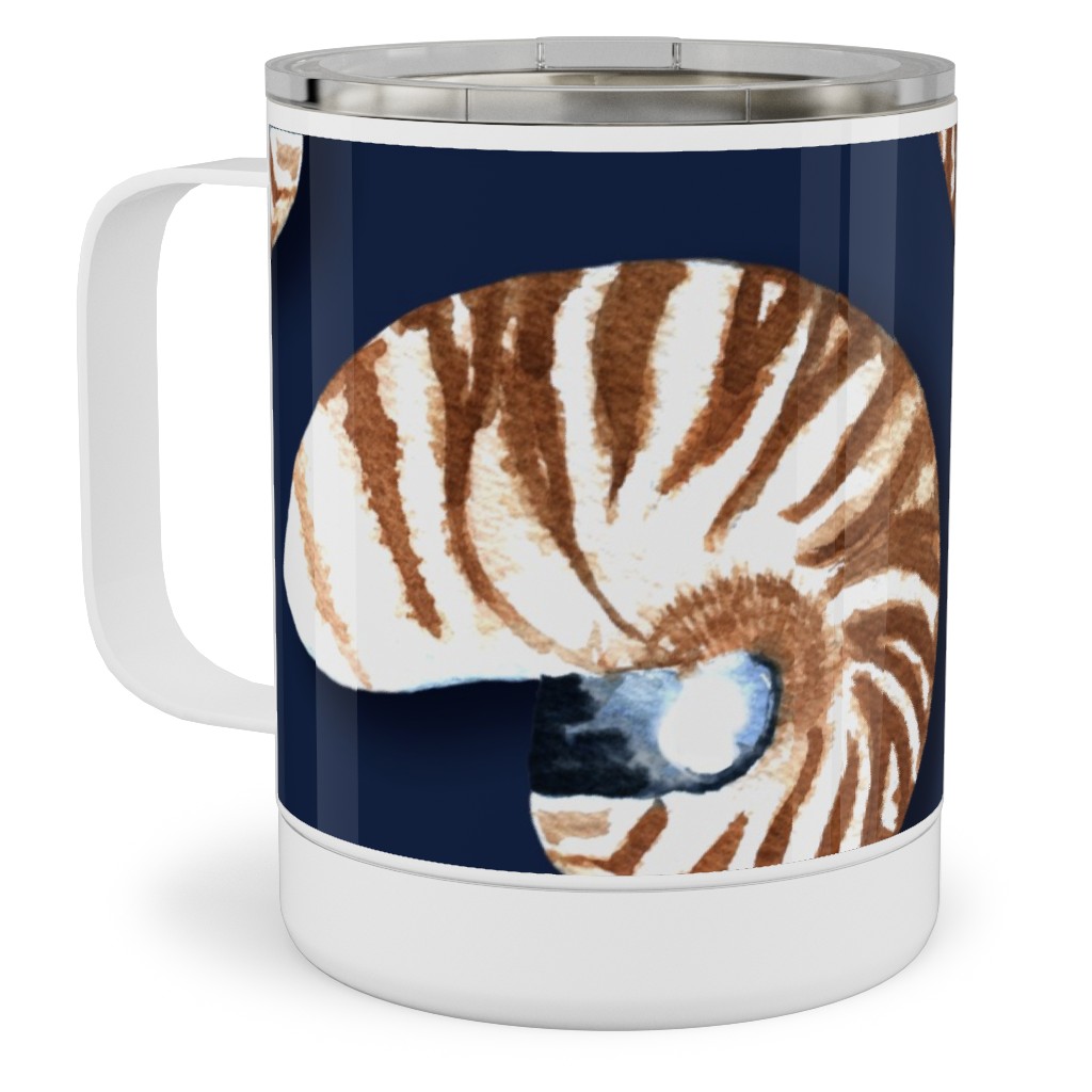 Nautilus - Indigo Stainless Steel Mug, 10oz, Blue, True Blue