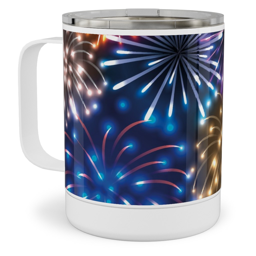 Fireworks - Multi Stainless Steel Mug, 10oz, Multicolor