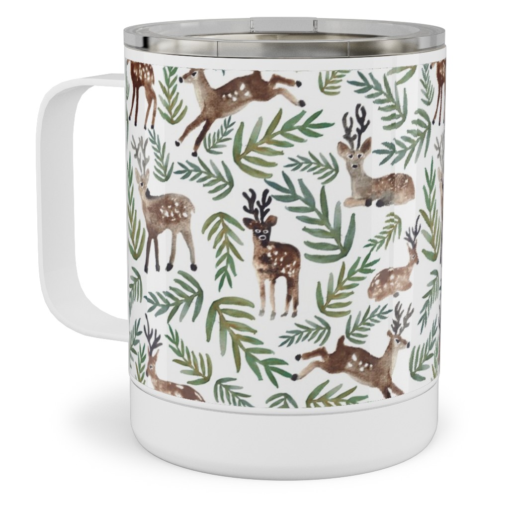 Loved Dearly - Green Stainless Steel Mug, 10oz, Multicolor