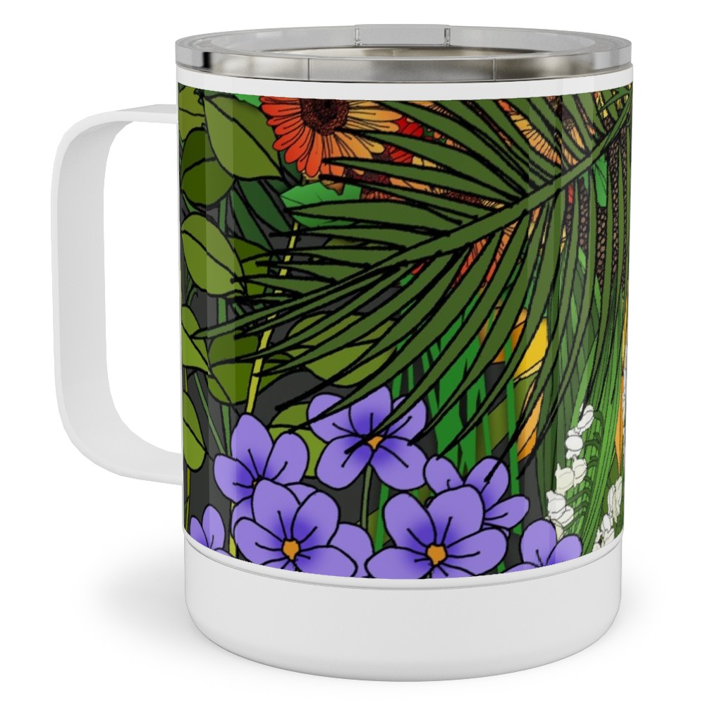 Botanic Garden Stainless Steel Mug, 10oz, Multicolor