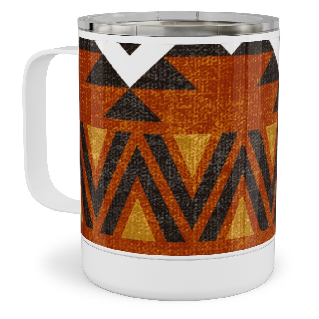 Modern Desert - Rust Stainless Steel Mug, 10oz, Orange