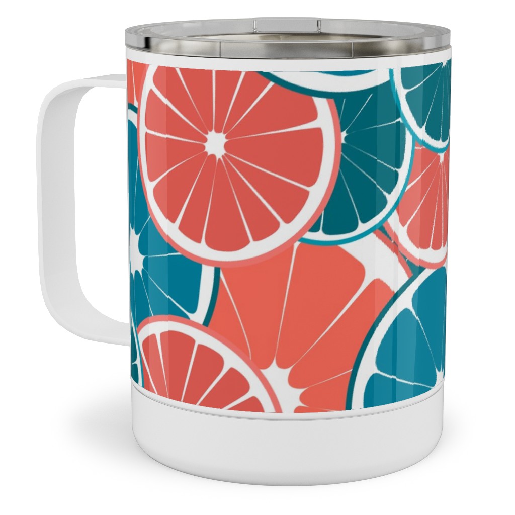 Citrus Stainless Steel Mug, 10oz, Pink