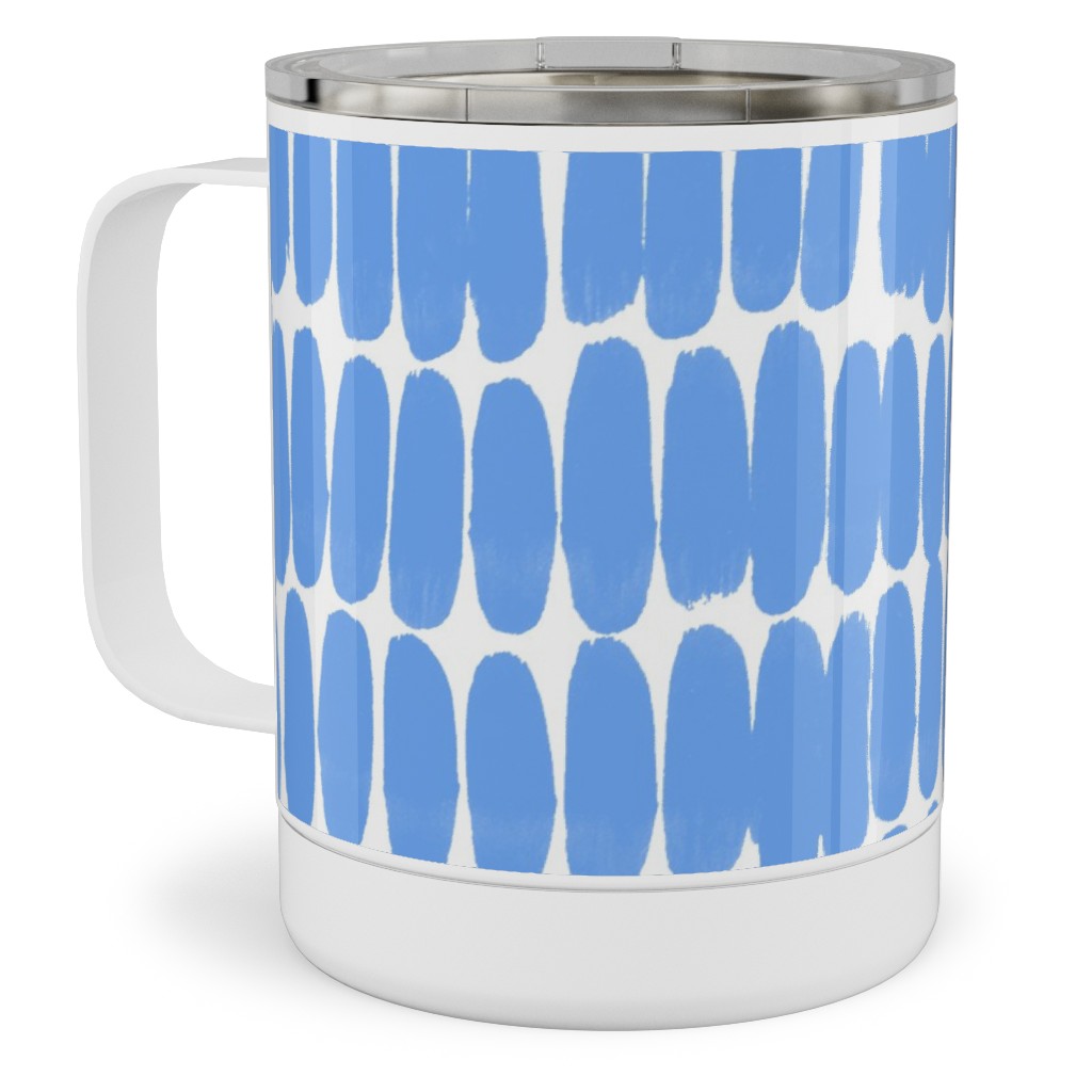 Hatches Stainless Steel Mug, 10oz, Blue