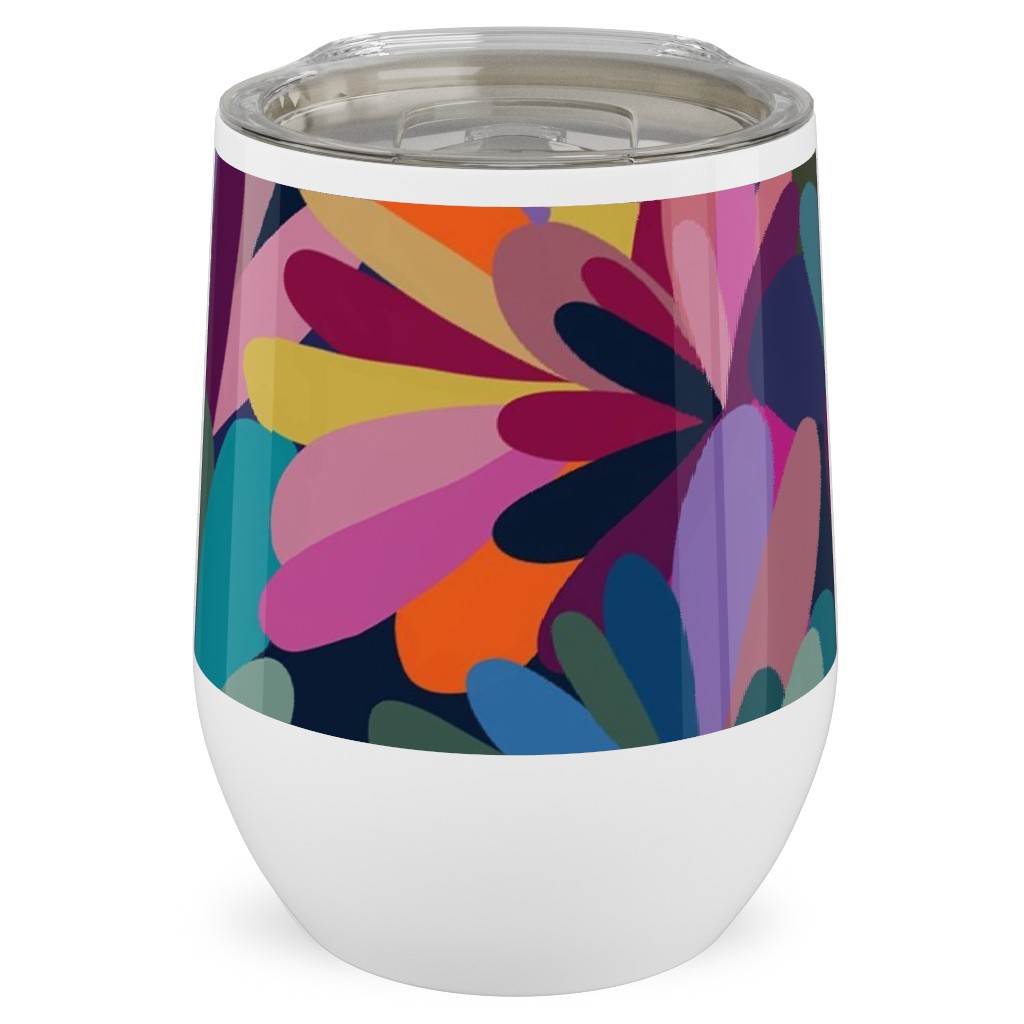 It's a Petal Celebration - Multi Stainless Steel Travel Tumbler, 12oz, Multicolor