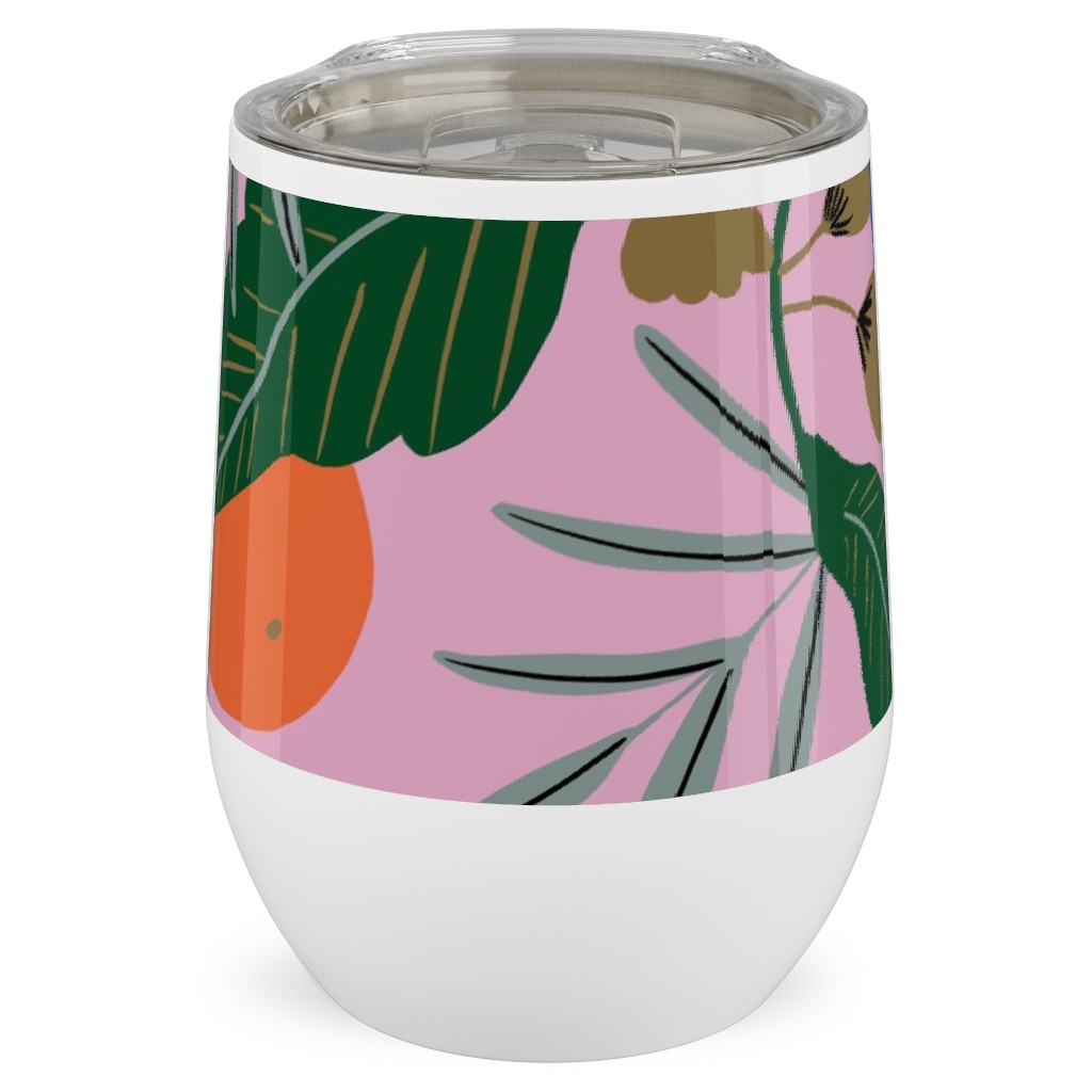 Tropic of Clementine - Multi Stainless Steel Travel Tumbler, 12oz, Multicolor