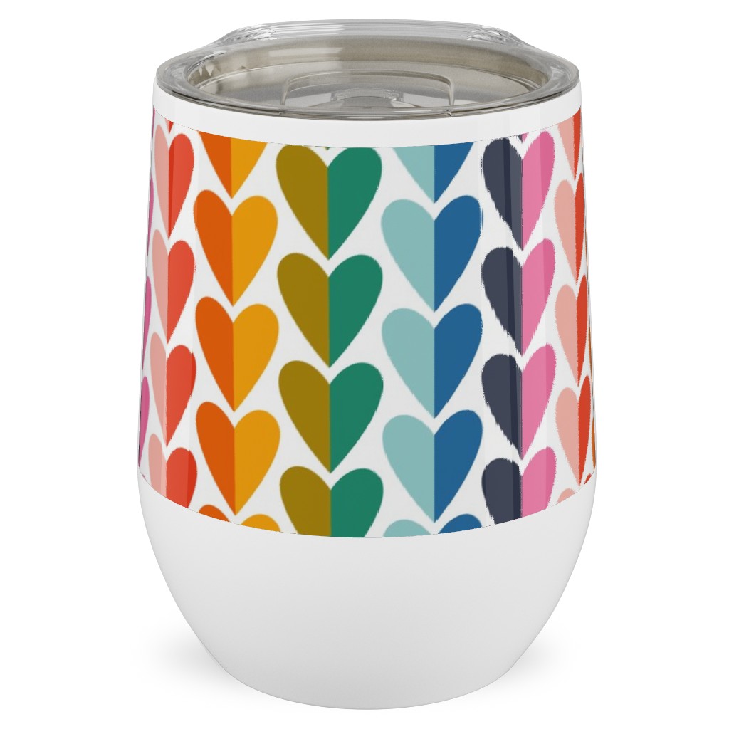 Rainbow of Love - Multi Stainless Steel Travel Tumbler, 12oz, Multicolor