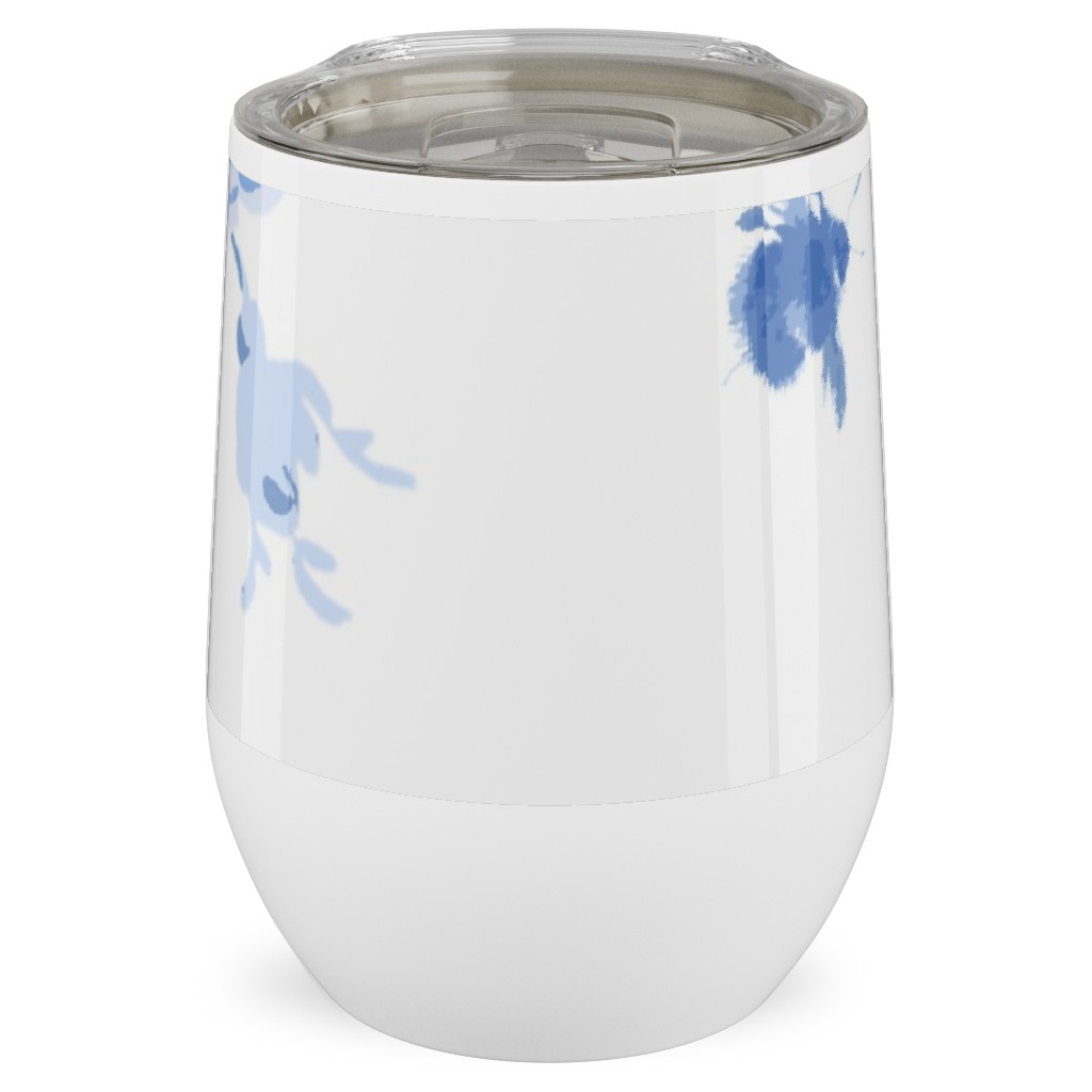 Emalyn Stainless Steel Travel Tumbler, 12oz, Blue, True Blue