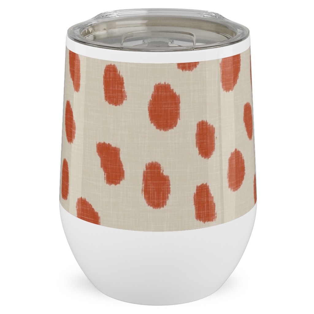 Printemps - Spice Stainless Steel Travel Tumbler, 12oz, Orange