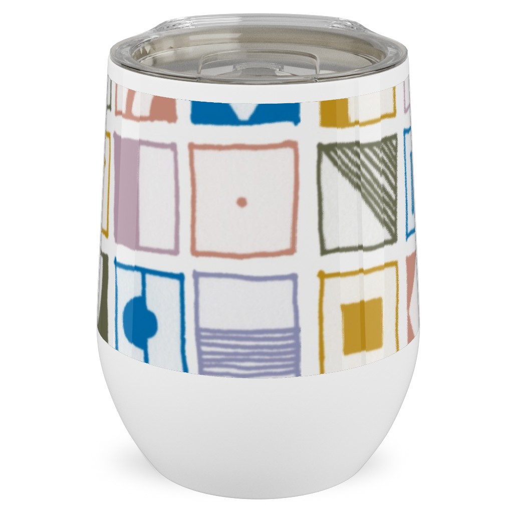 the New Nautical - Naval Flags - Multi Stainless Steel Travel Tumbler, 12oz, Multicolor