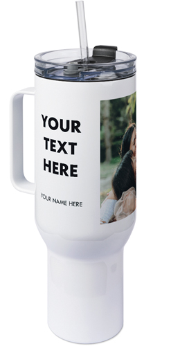 Text Gallery of One 40oz Tumbler with Handle, 40oz, Multicolor