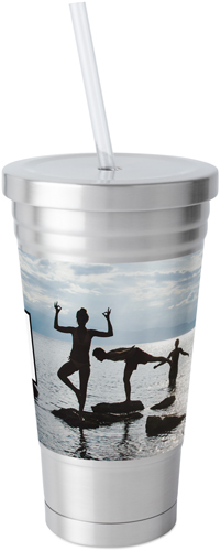 Travel Gallery Stainless Tumbler with Straw, 18o
