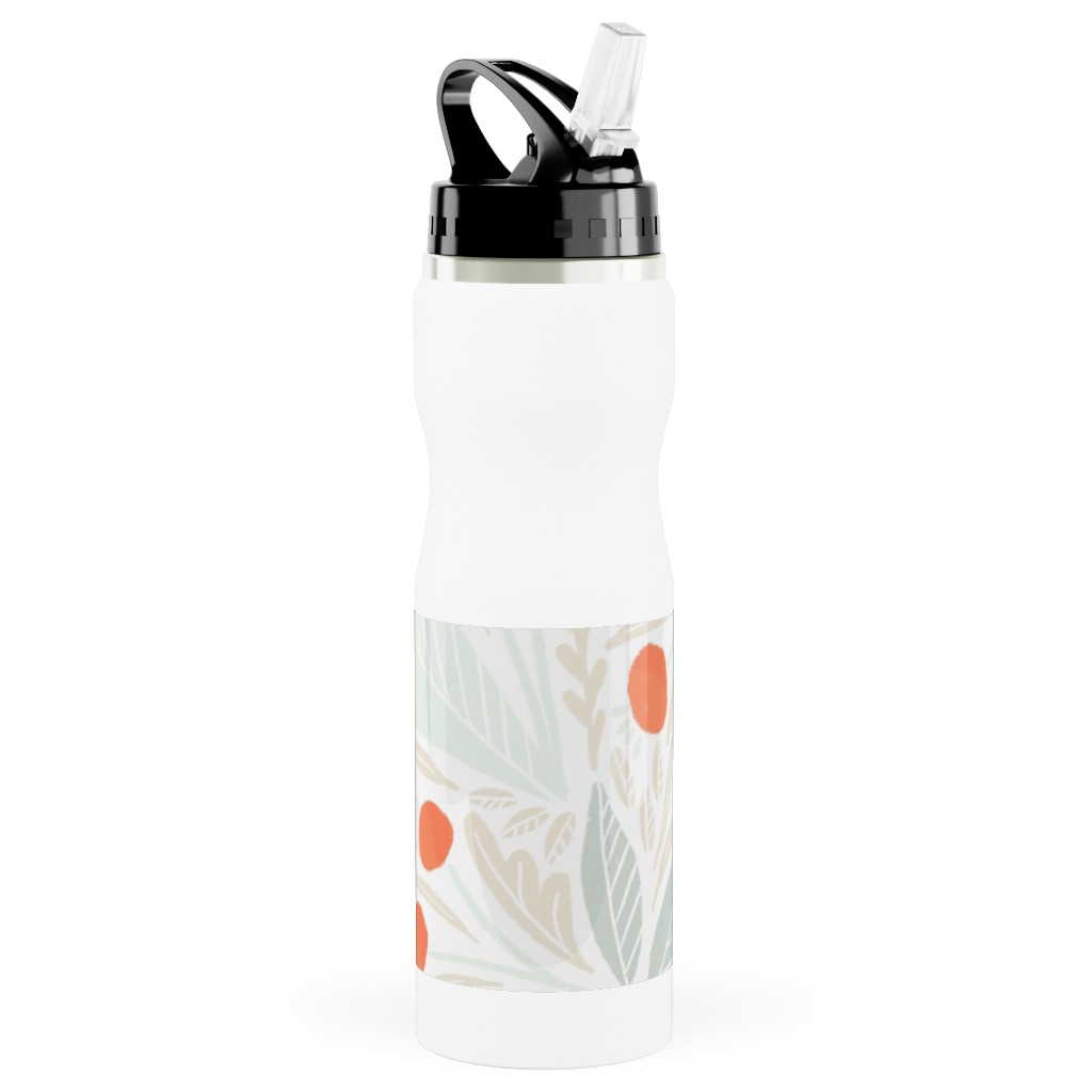 Astrid Stainless Steel Water Bottle with Straw, 25oz, With Straw, Multicolor