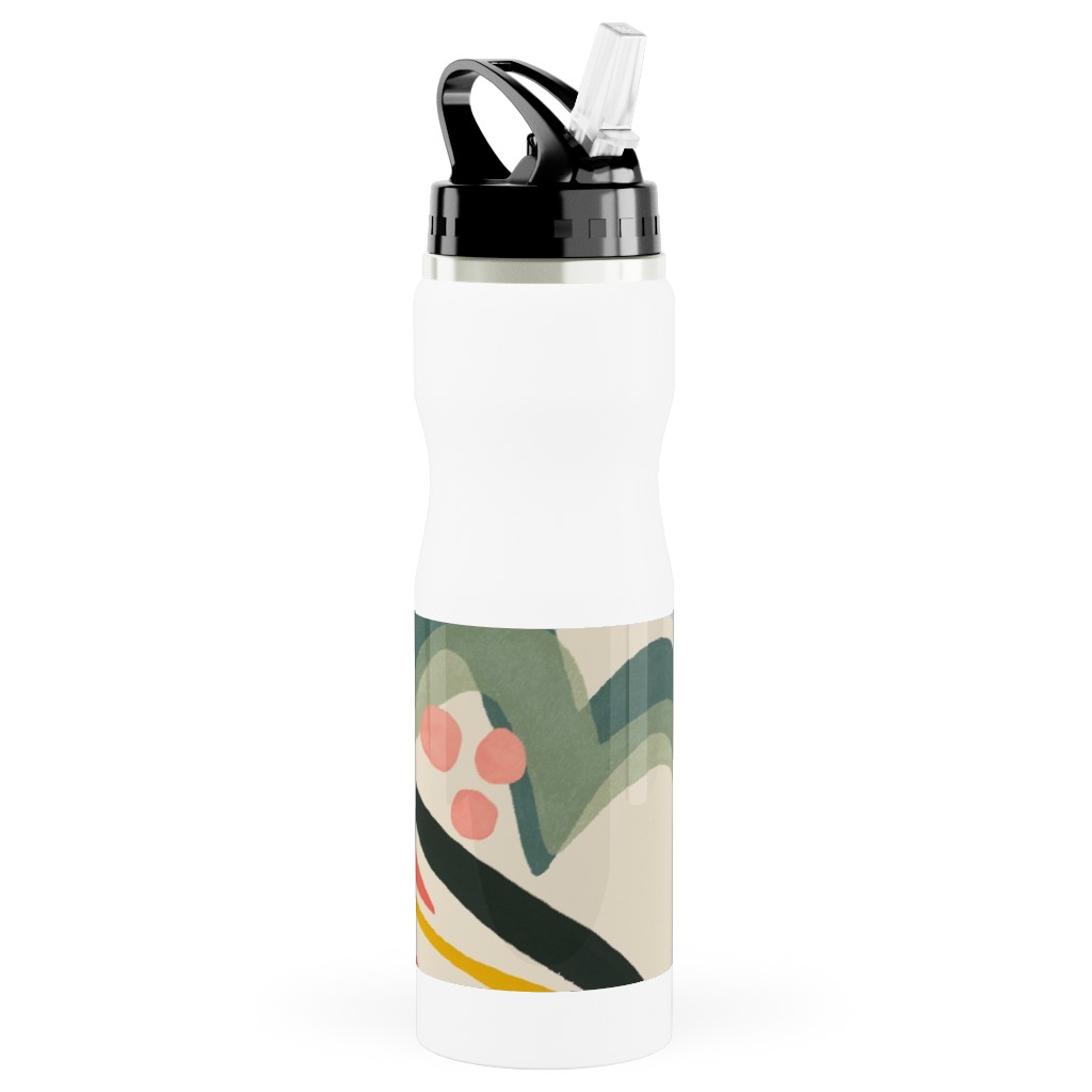 Rolling Hills - Multi Stainless Steel Water Bottle with Straw, 25oz, With Straw, Multicolor