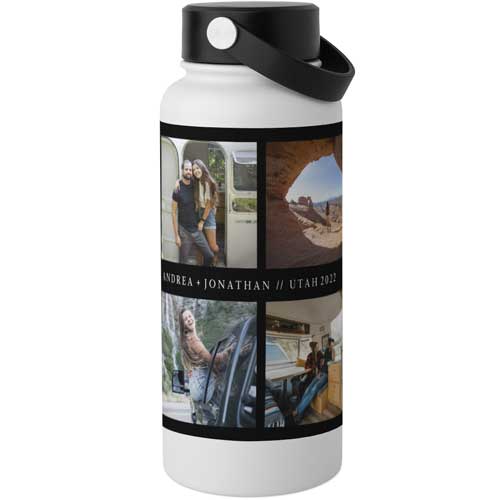 Drink More Water Stainless Steel Wide Mouth Water Bottle by Shutterfly