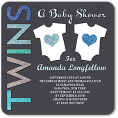 Twin Baby Shower Invitations Shutterfly