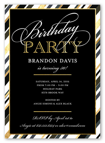 70th wording for birthday card Birthday 70th   Invitations Shutterfly