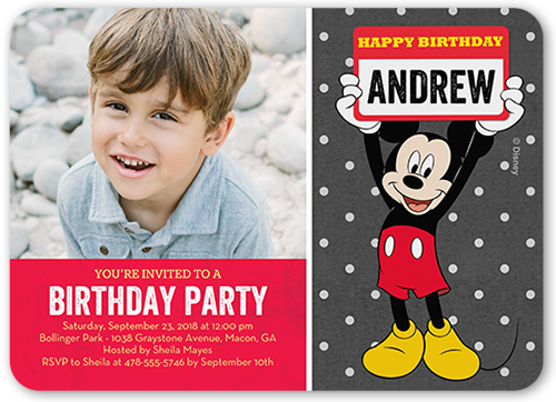 Shutterfly Mickey Invitations 1