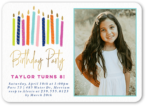 Colorful Birthday Invitations