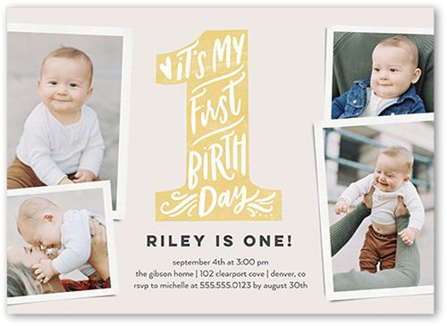 Photo Print Invitations