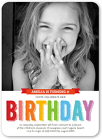bright celebration birthday invitation 5x7 flat