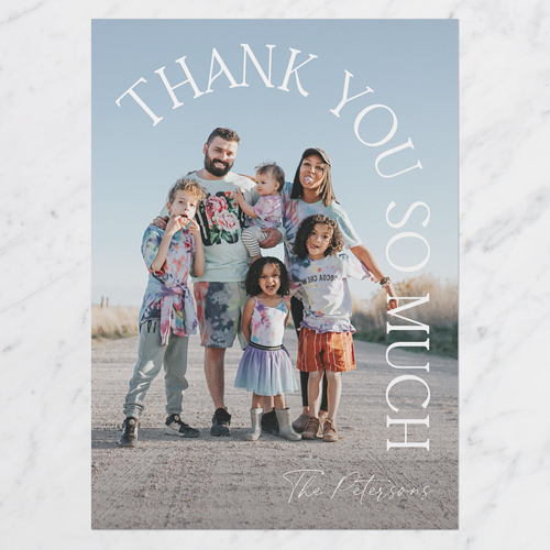 Kind Bend Thank You Card, White, 5x7 Flat, Matte, Signature Smooth Cardstock, Square