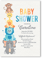 stationary baby shower invitations