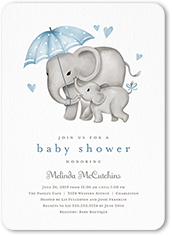 elephant themed baby shower invitations