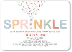 sprinkles baby shower invitation