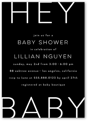 Baby Shower Invitations With Contemporary Design