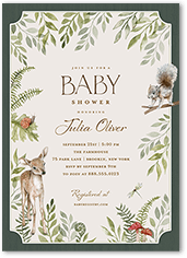 Boy Boho Beautiful Baby Shower Invitation Template