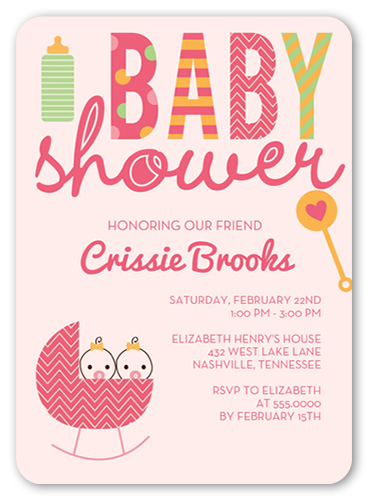 office baby shower wording