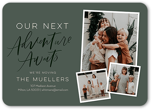 Elegant Family Moving Announcement Cards
