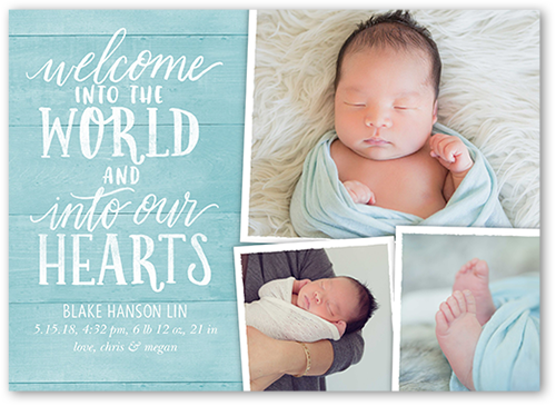 welcoming birth announcement