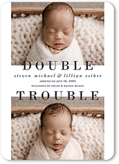 Shutterfly twin birth store announcements