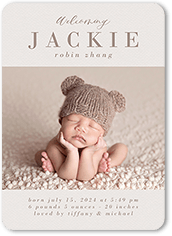 Custom Polaroid Photo Birth Announcement for Boys and Girls - Documents and  Designs