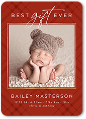 Christmas sales birth announcement