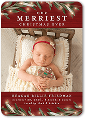 Shutterfly christmas discount birth announcements