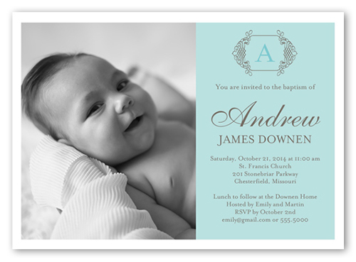 christening invitation