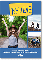 believe with ted lasso birthday card