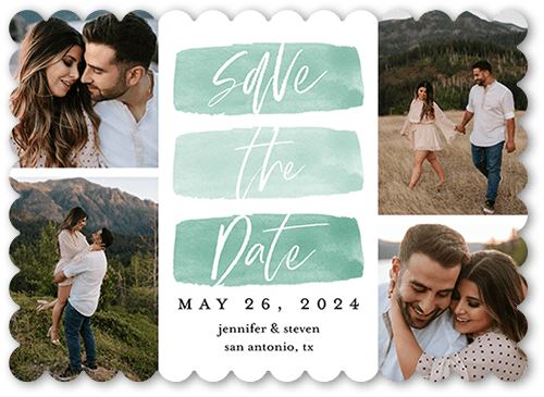 Blue Save The Date Cards