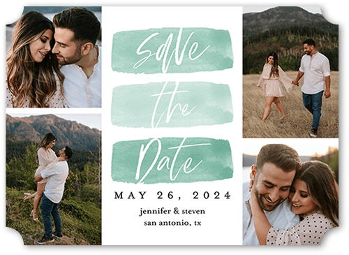 Blue Save The Date Cards