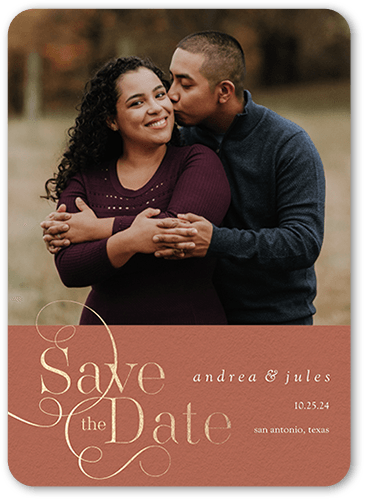 Matte Pink Save The Date