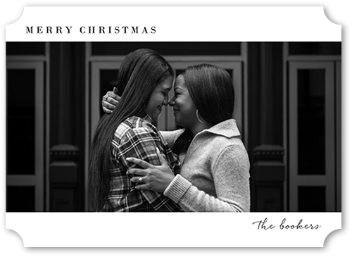 Wide View Holiday Card, White, 5x7, Christmas, Matte, Signature Smooth Cardstock, Ticket