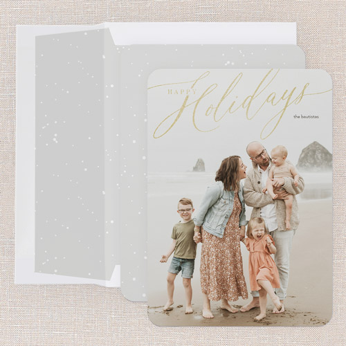 Foil Holiday Header 5x7 Stationery Card by Lady Jae | Shutterfly