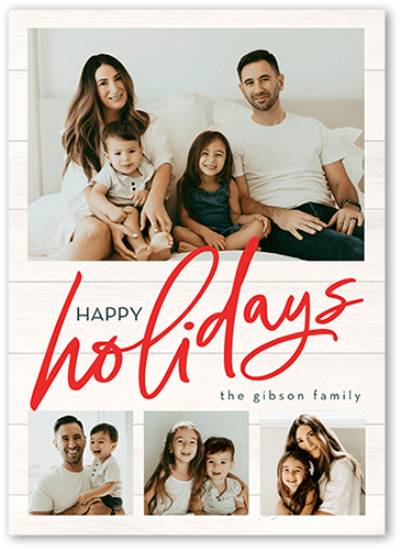 Beautiful Family Holiday Card, White, 5x7 Flat, Holiday, Matte, Signature Smooth Cardstock, Square, White