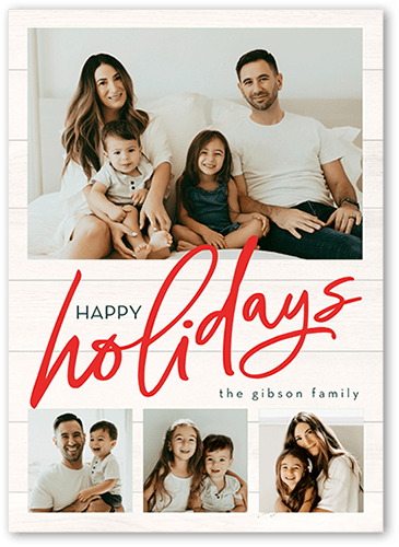 Beautiful Family Holiday Card, White, 5x7 Flat, Holiday, Matte, Signature Smooth Cardstock, Square