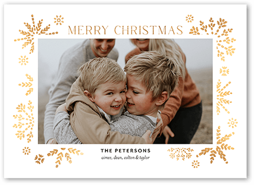 Easy White Christmas Card