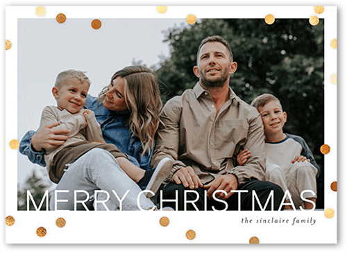 Modern Christmas Photo Card