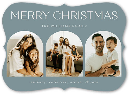 Modern Christmas Photo Card